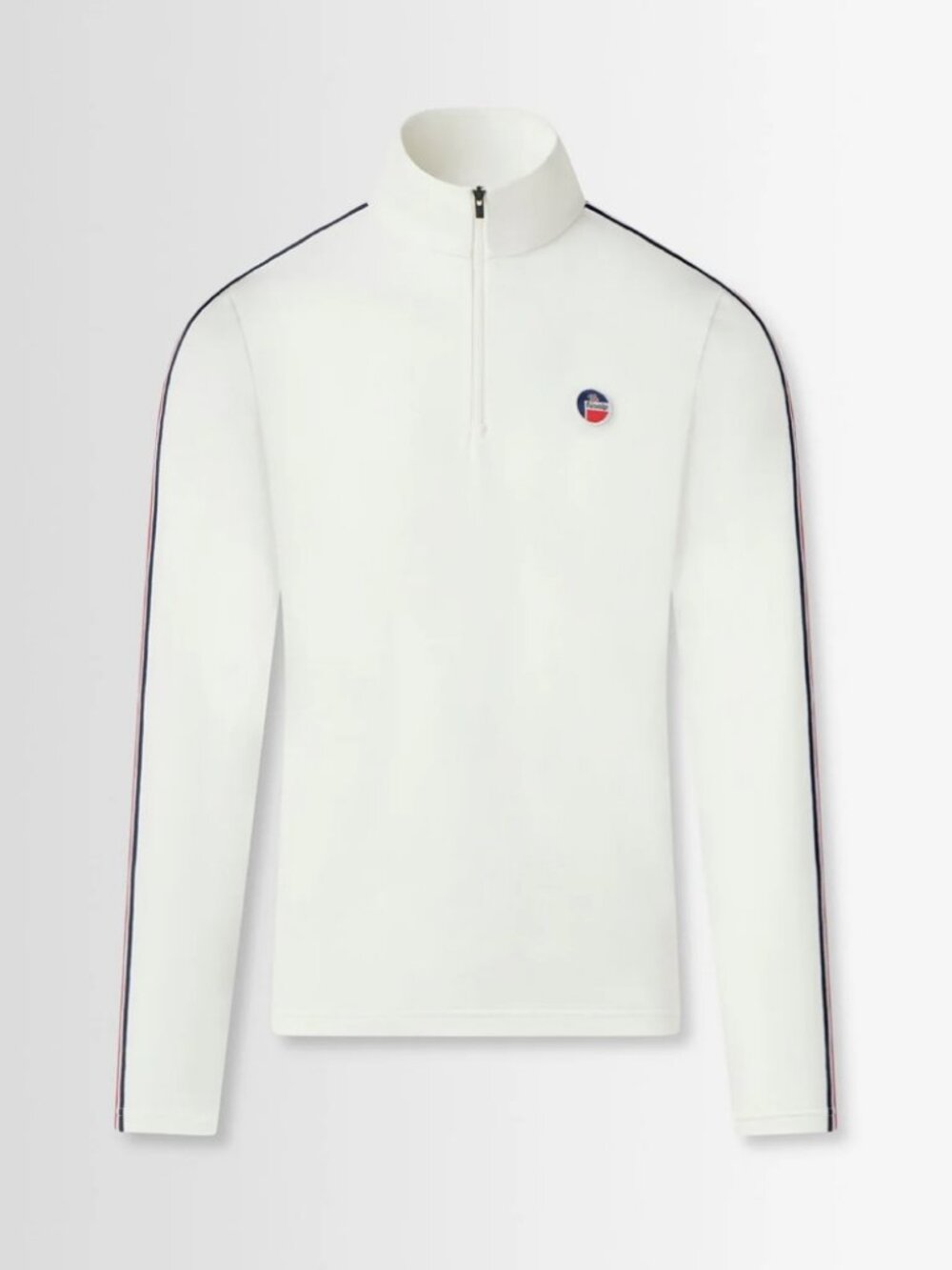 Fusalp White Thermo Layer Top Size S Half Zip Long Sleeve